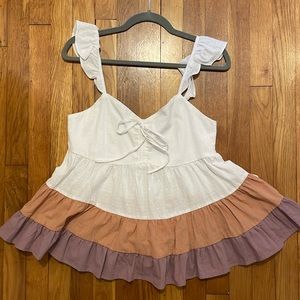 NWT Color Block Tank Top